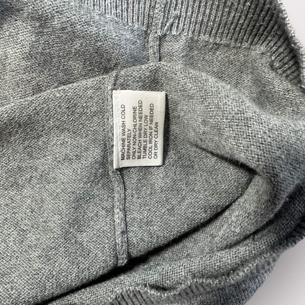 COTTON CASHMERE SWEATER IN LAKE HEATHER - Picture 6 of 6
